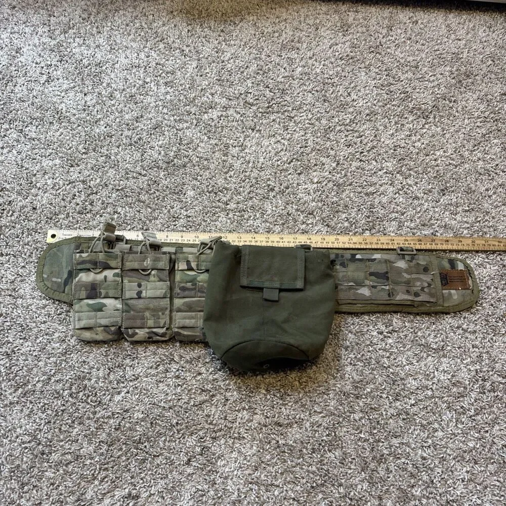 High Speed Gear HSGI Battle Belt Multicam w/ Dump And Condor Utility Mag Pouches